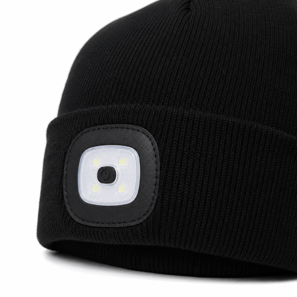 Rechargeable LED Light Beanie for Outdoor Activities