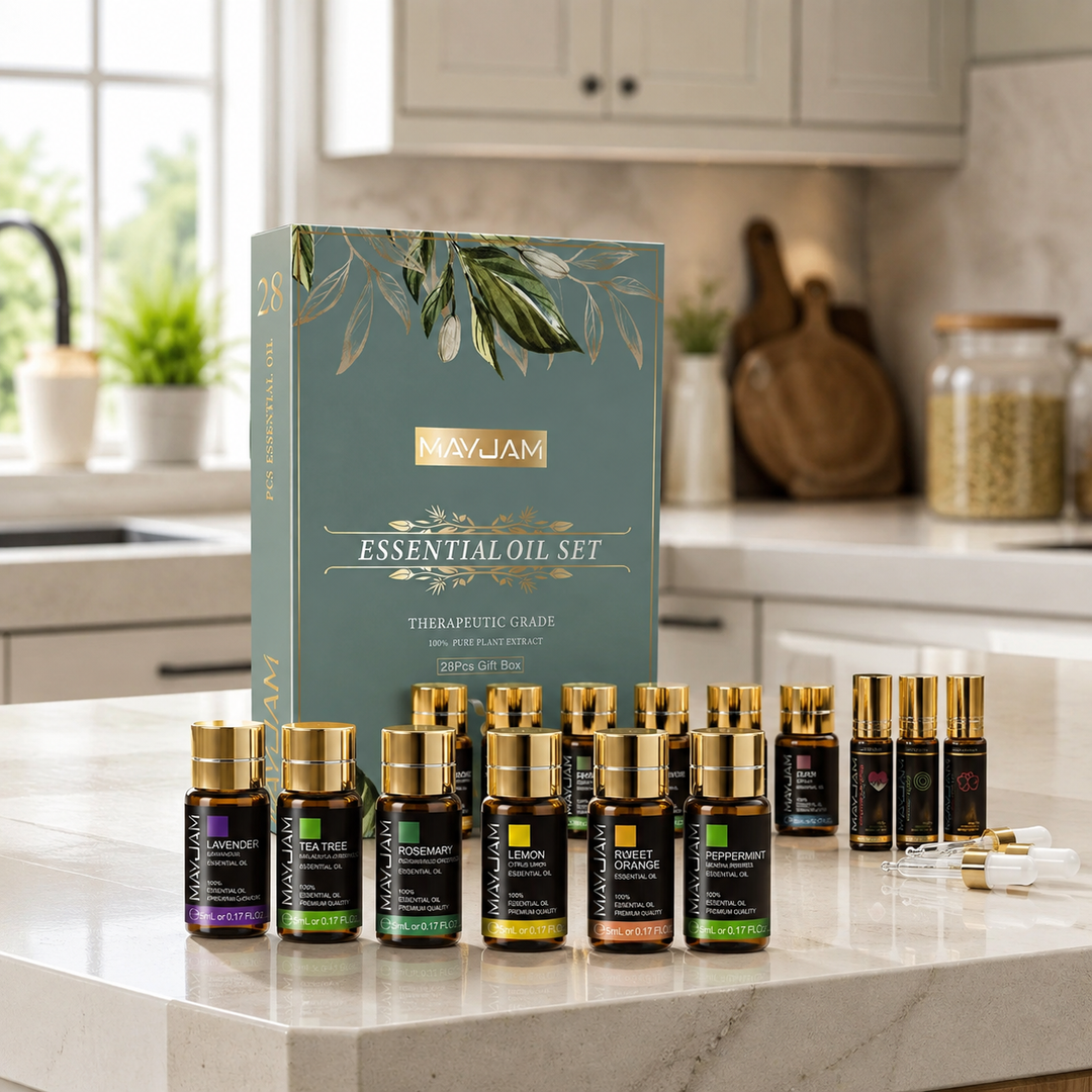 MAYJAM 28-Piece Pure Essential Oil Gift Set