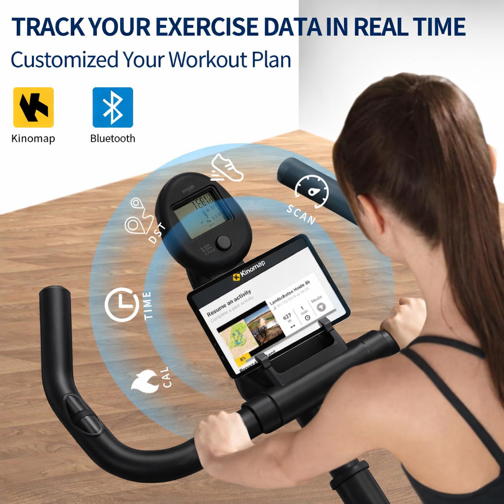 Compact Magnetic Exercise Bike for Home Fitness