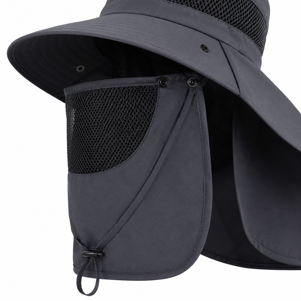 UV Protection Sun Hat with Removable Face & Neck Flap