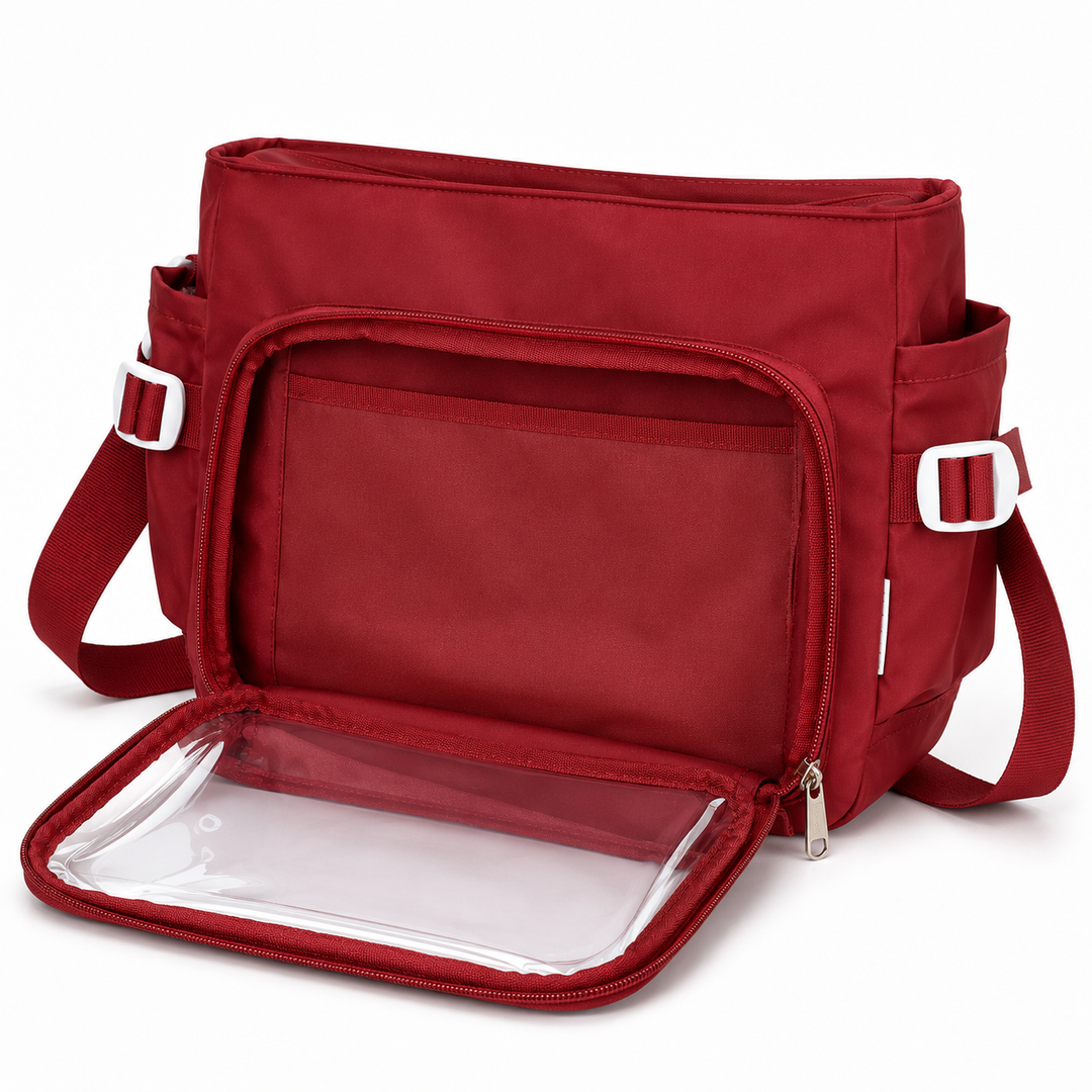 Japanese Style Ita Messenger Bag with Clear Display Window