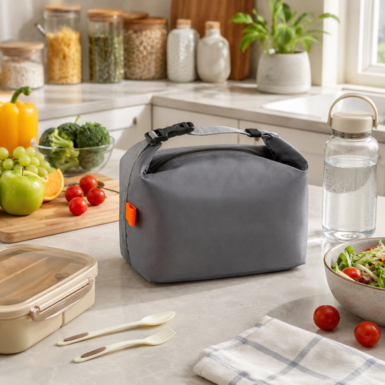 Insulated Oxford Cloth Lunch Bag with Aluminum Foil Lining