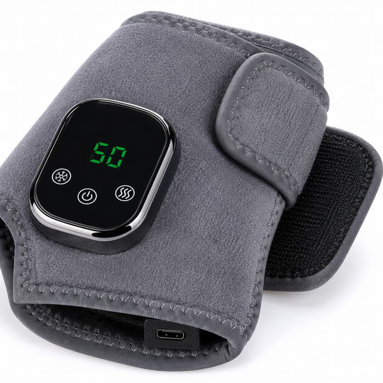 Electric Heated Ankle Massager Wrap with Heat &amp; Vibration