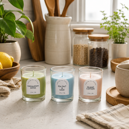 Long-Lasting Scented Aromatherapy Glass Jar Candle