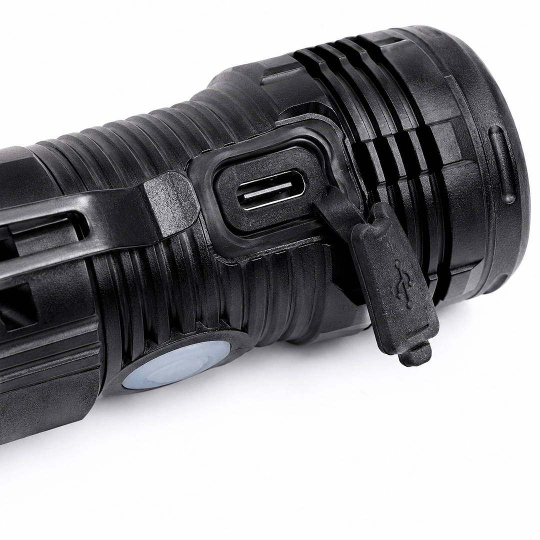 Mini USB-C Rechargeable LED Flashlight with Hat Clip
