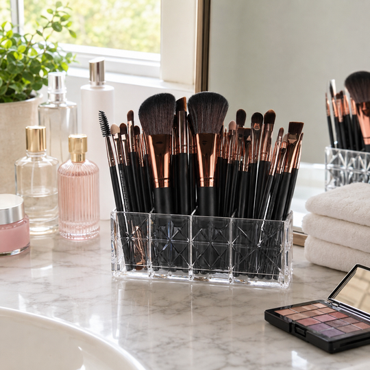 22-Piece Professional Makeup Brush Set with Synthetic Bristles