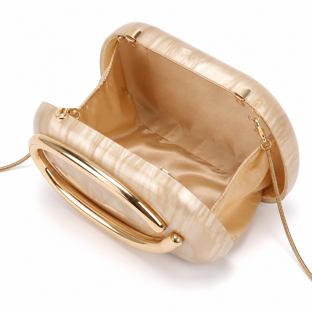 Luxury Acrylic Box Clutch Evening Crossbody Bag