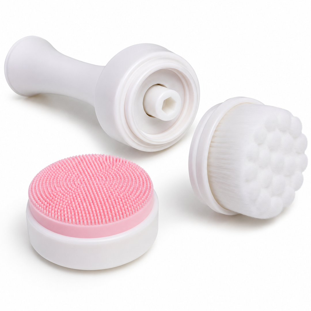 Double-Sided Silicone Facial Cleansing Brush