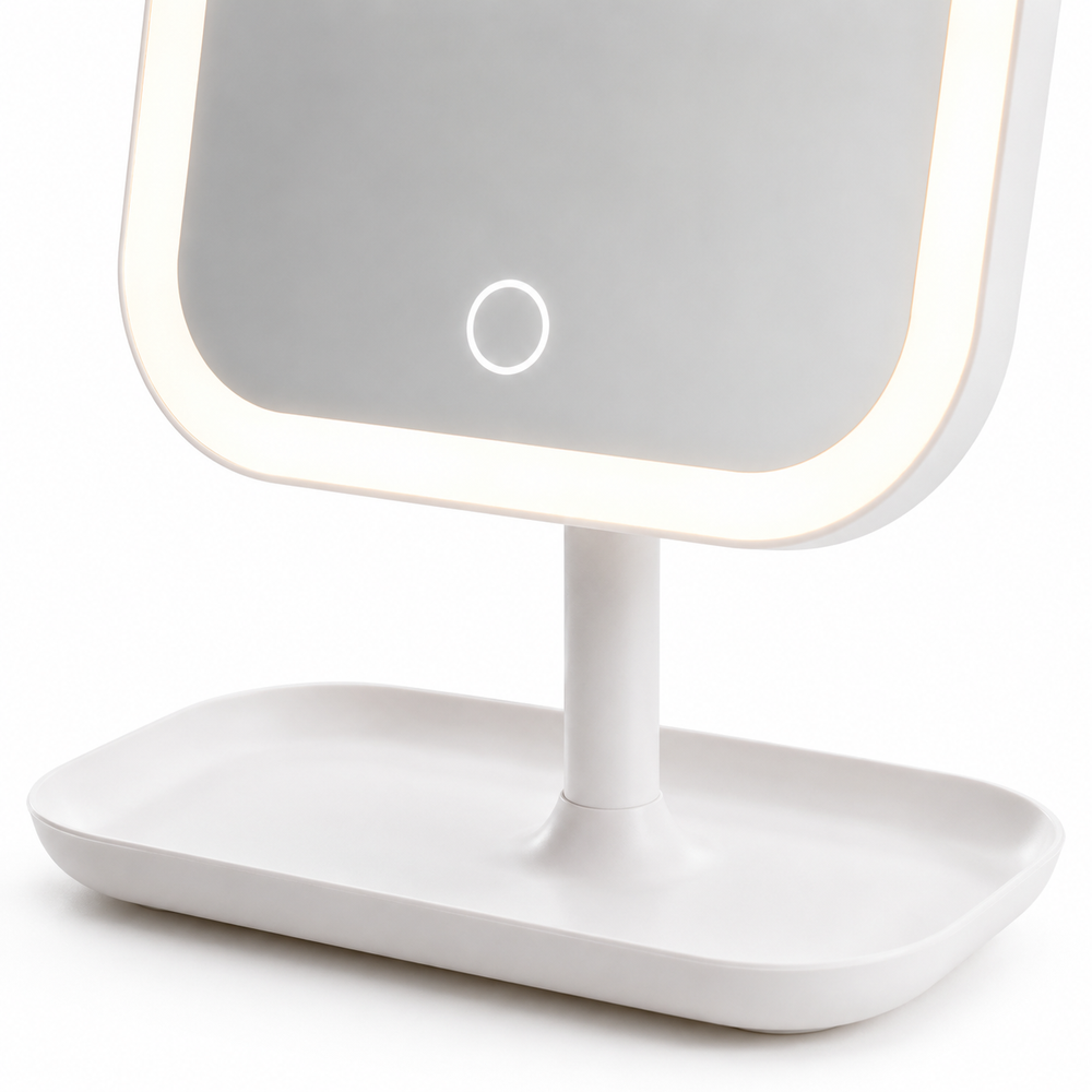 LED Makeup Vanity Mirror with 3 Color Dimmable Lights
