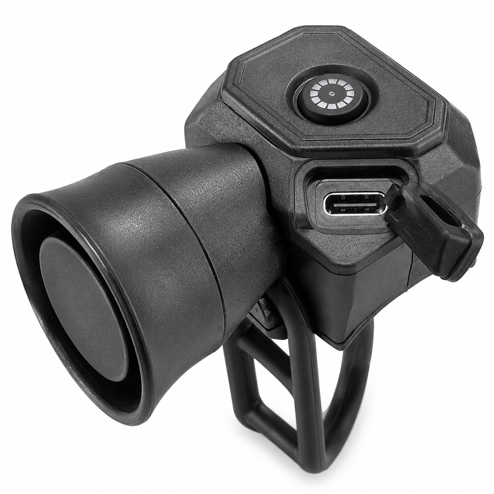 Rechargeable Electric Bike Horn 120dB Waterproof Handlebar Bell