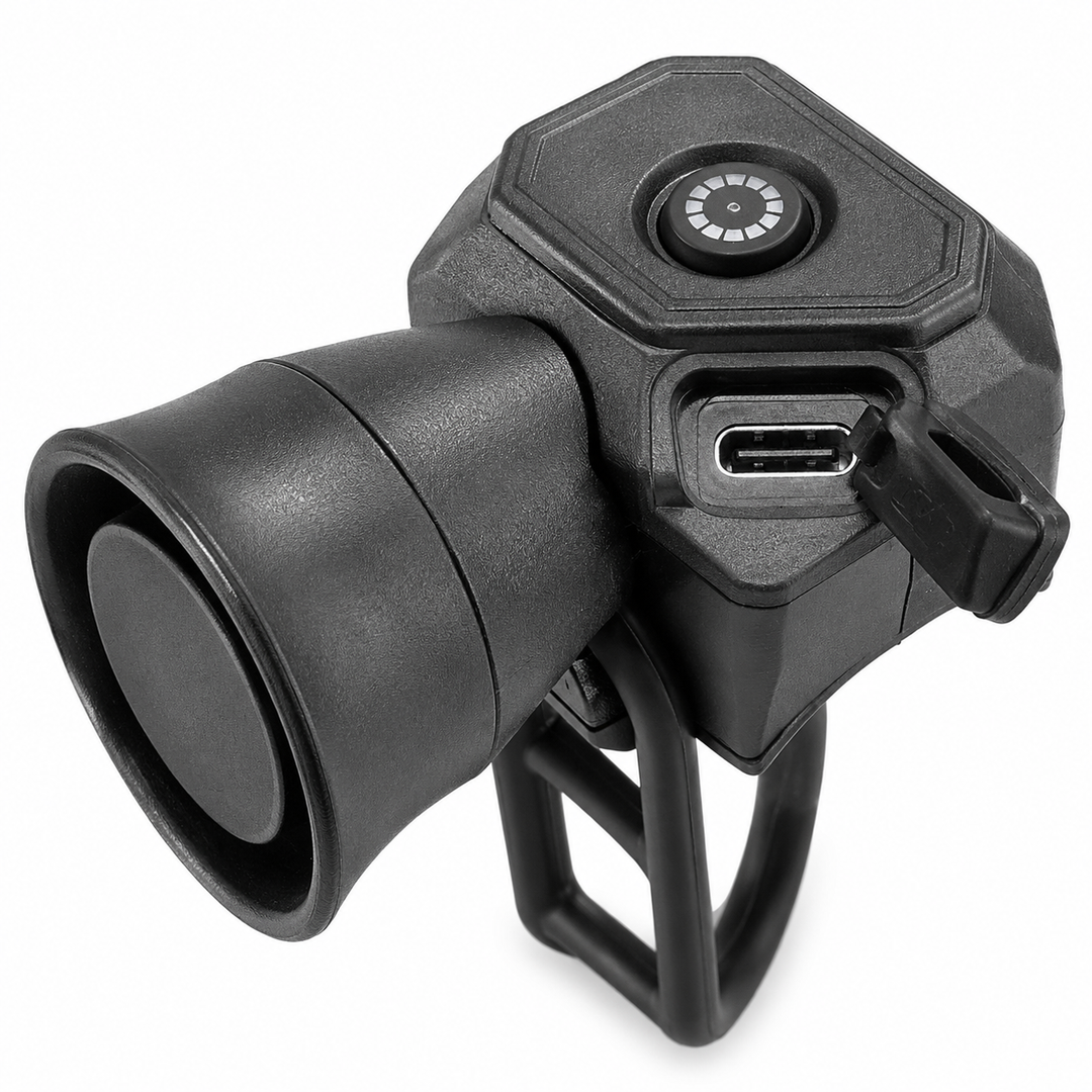 Rechargeable Electric Bike Horn 120dB Waterproof Handlebar Bell