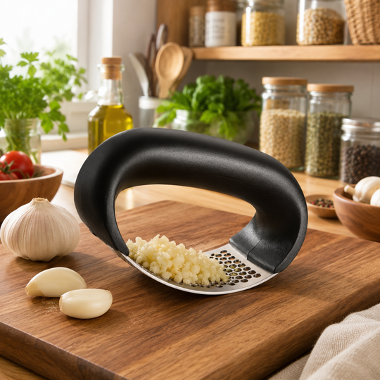 Stainless Steel Garlic Press Rocker Mincer