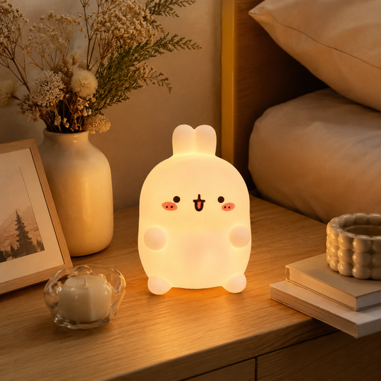 Rabbit LED Night Light Battery-Powered Bedside Lamp