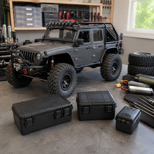 3-Piece Mini Plastic Storage Case Set for 1/10 RC Crawler