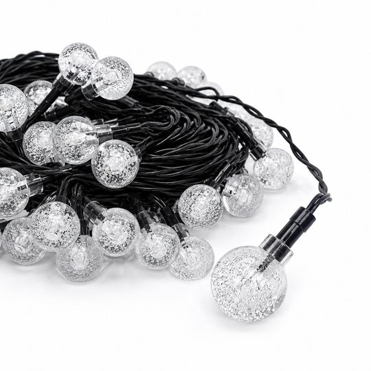 Solar Bubble Globe String Lights 100 LED 39.37FT