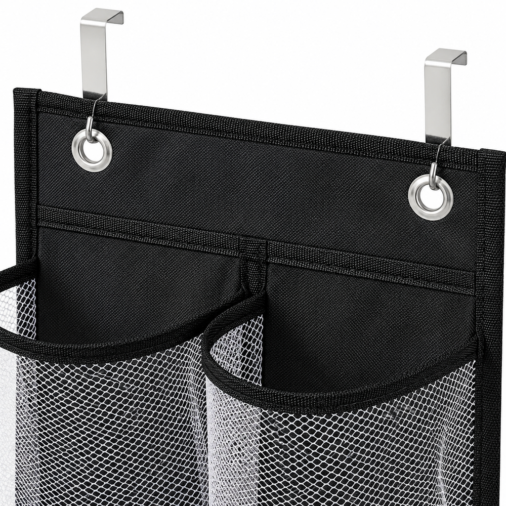 12 Pocket Over the Door Mesh Shoe Organizer with Hooks