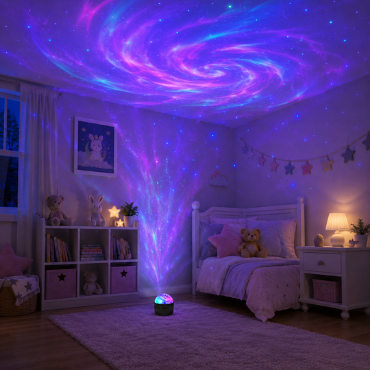 LED Galaxy Star Projector Night Light with Remote