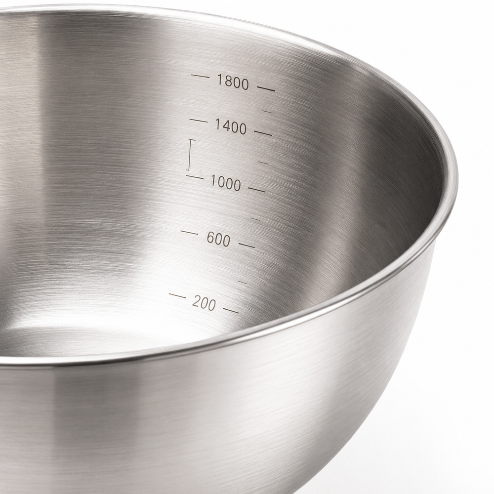 Stainless Steel Mixing Bowl with Measuring Scale