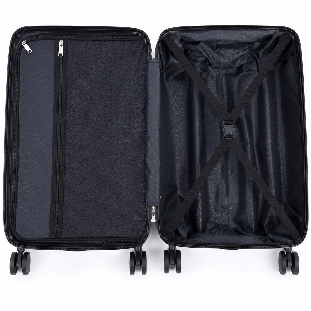4-Piece ABS Hardside Luggage Set with TSA Lock & Spinner Wheels