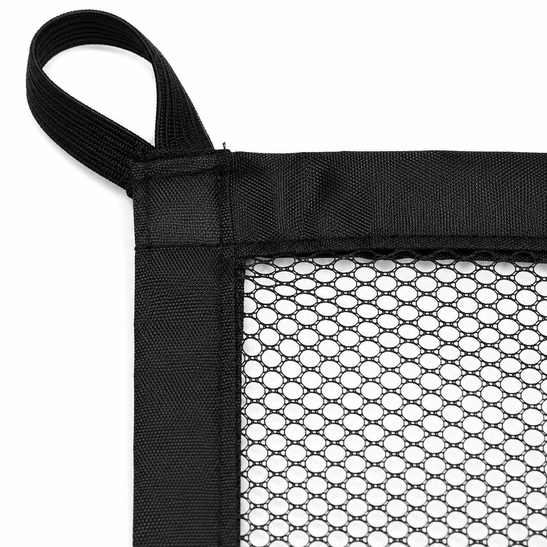 Mesh Pet Safety Gate for Doorways &amp; Stairs with 6 Hooks