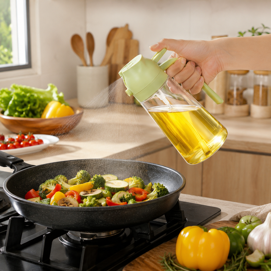 2-in-1 Oil Sprayer &amp; Pour Dispenser Bottle 500ml