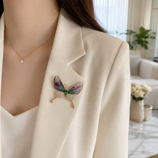 Luxury Butterfly Brooch Pin for Clothing &amp; Bags