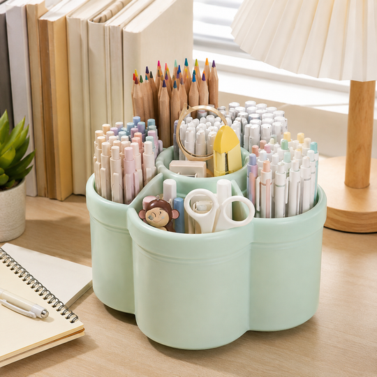 360° Rotating Desktop Pen Holder Organizer