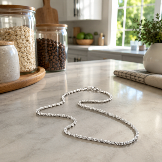 4mm Classic Rope Chain Necklace