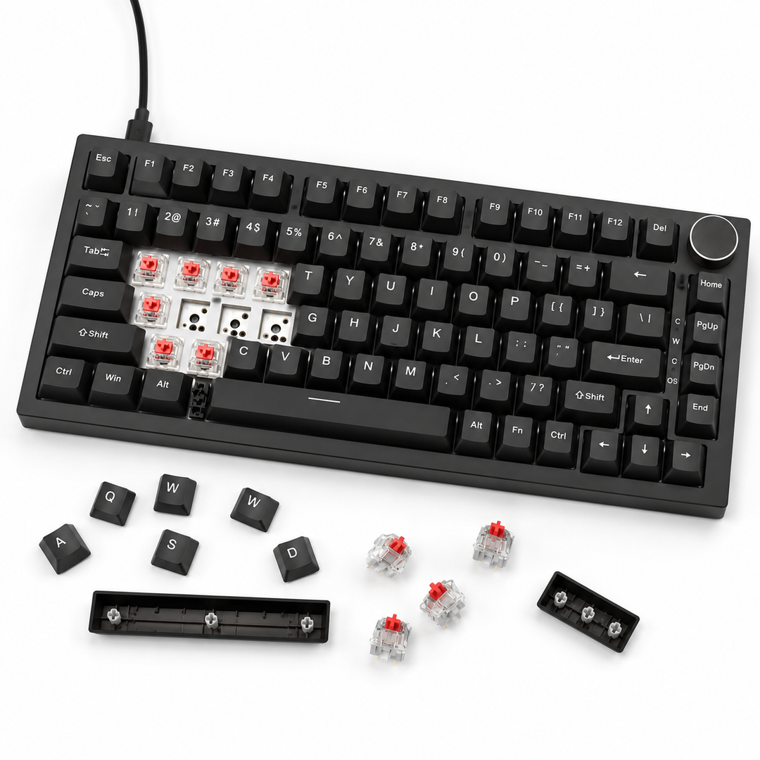 AJAZZ AK820 Wired 75% Hot-Swappable Mechanical Keyboard