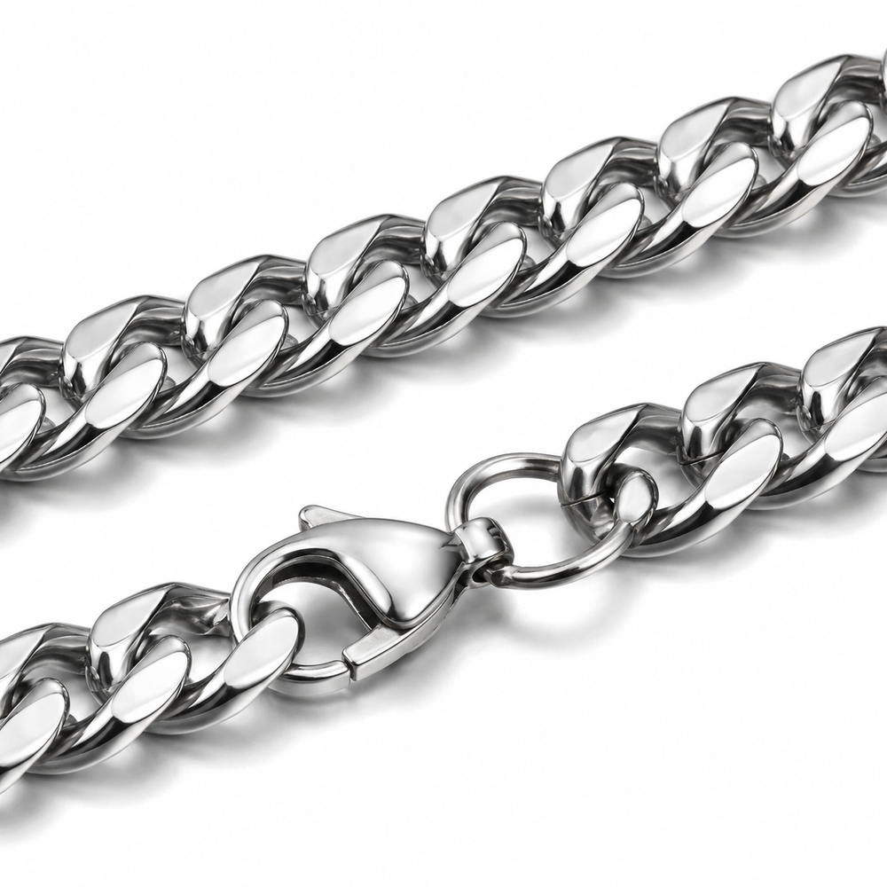 Men's Stainless Steel Cuban Link Chain Necklace