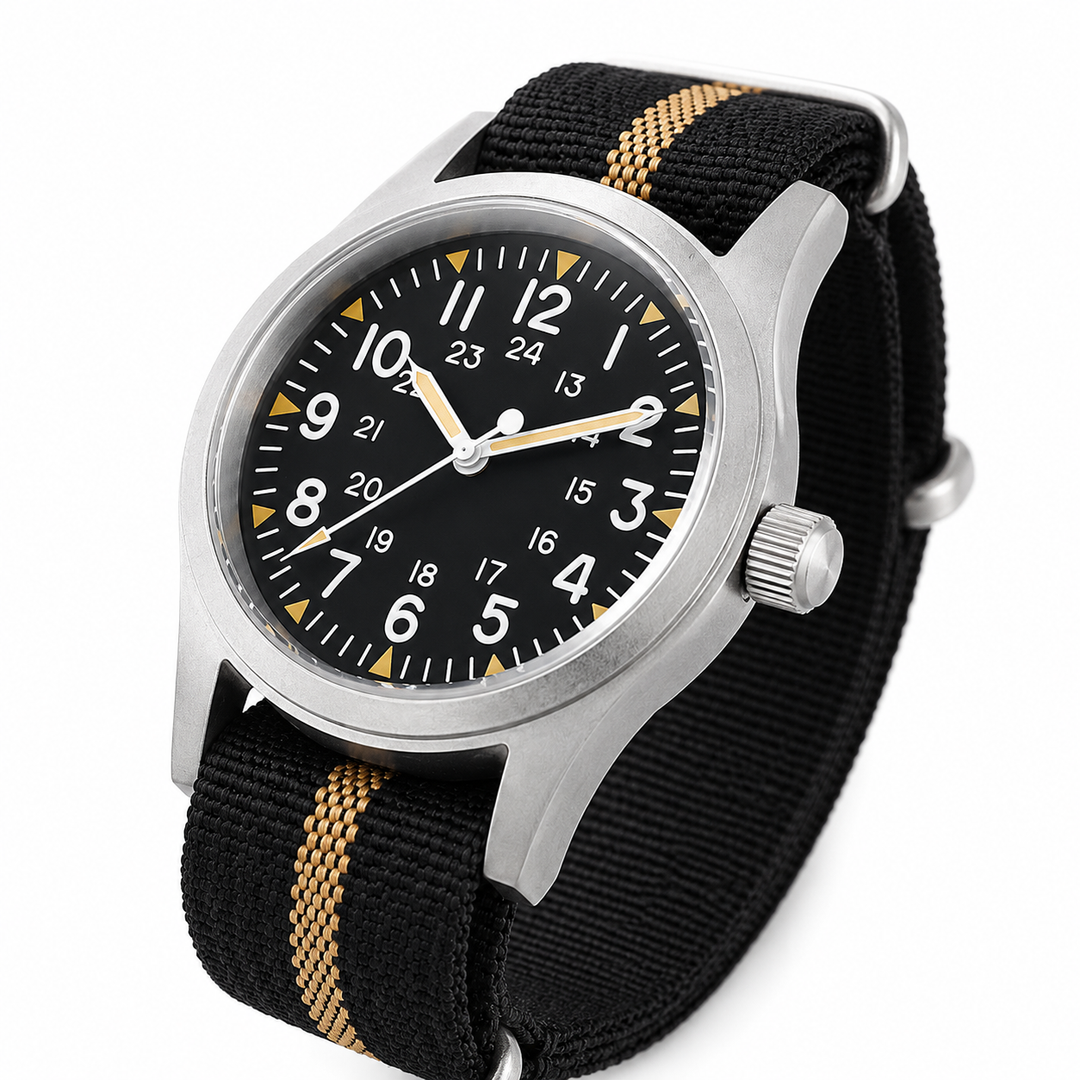 Militado ML05 38mm Field Watch Sapphire 100M VH31 Quartz