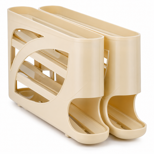4-Tier Automatic Rolling Egg Dispenser for Refrigerator