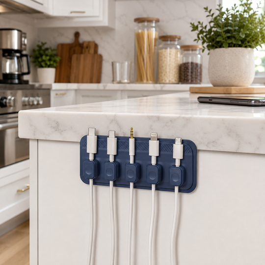 Magnetic Cable Organizer Clip Holder for Desk &amp; Cables