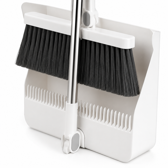 Foldable Long Handle Broom &amp; Dustpan Set