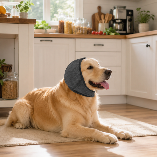 Adjustable Dog Ear Noise Protection Wrap for Grooming