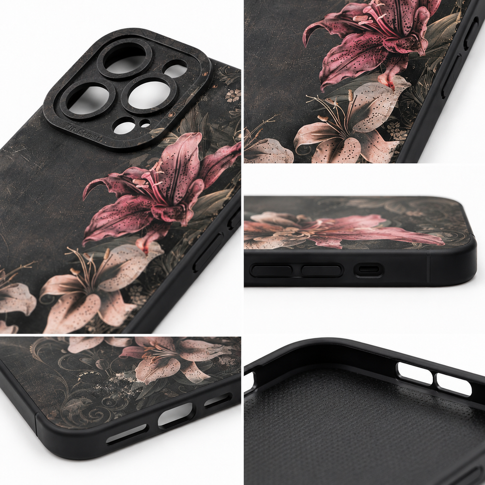 Luxury Floral TPU Phone Case for iPhone 13–17 Pro Max