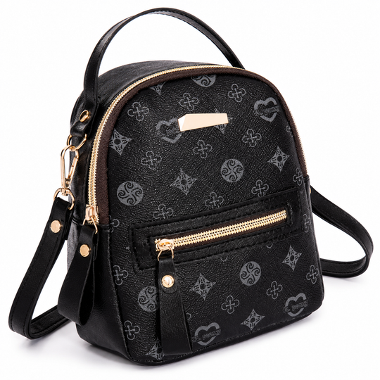 Mini PU Leather Fashion Backpack Purse for Women