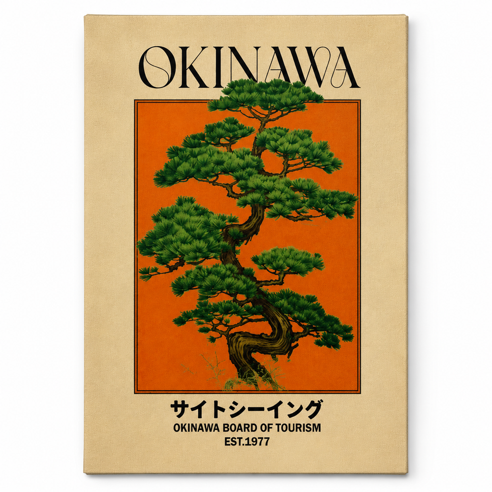 Japanese Okinawa Canvas Wall Art Print