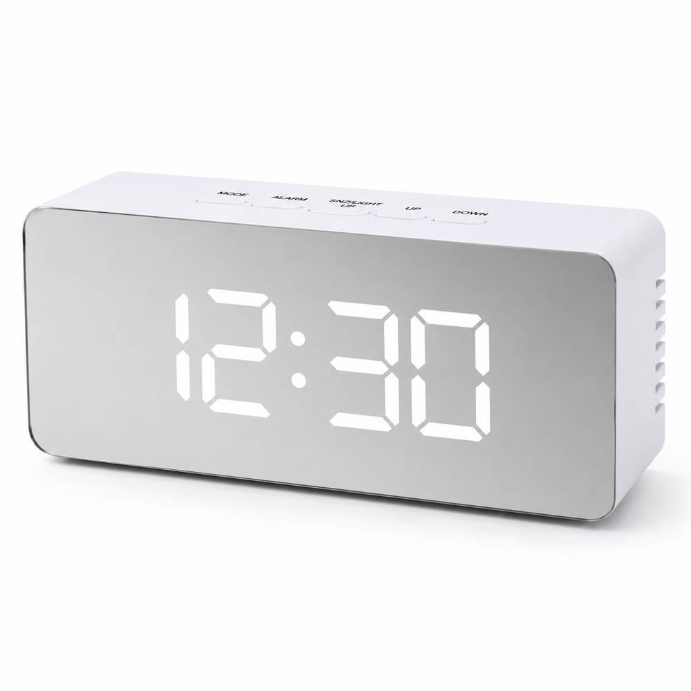 LED Digital Alarm Clock with Temperature Display