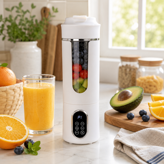Portable USB Rechargeable Juicer Blender 530ml with 12 Blades