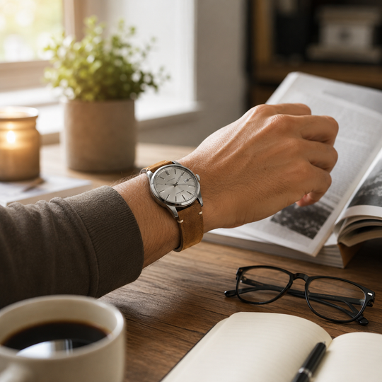 Quick Release Suede Leather Watch Band for Traditional Watches