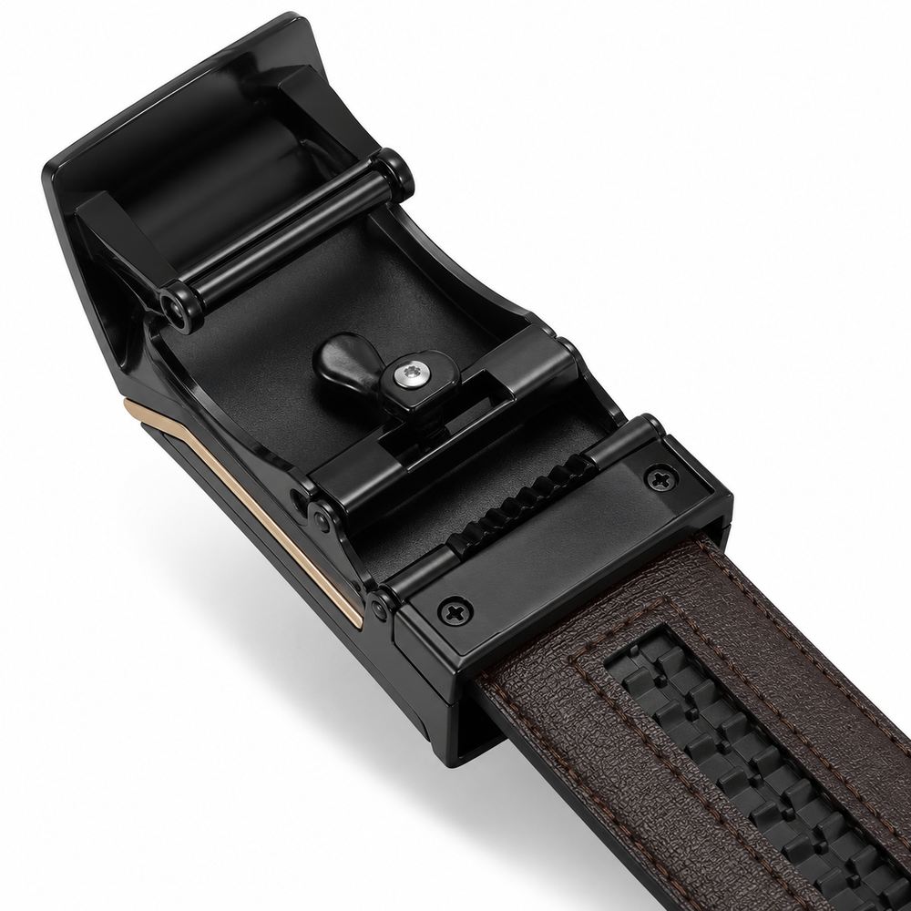 Men's Automatic Ratchet PU Leather Belt