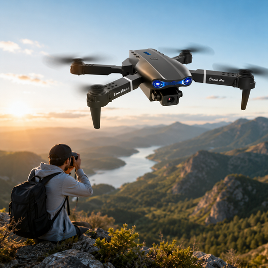 Foldable Dual Camera FPV Drone with Optical Flow Hover