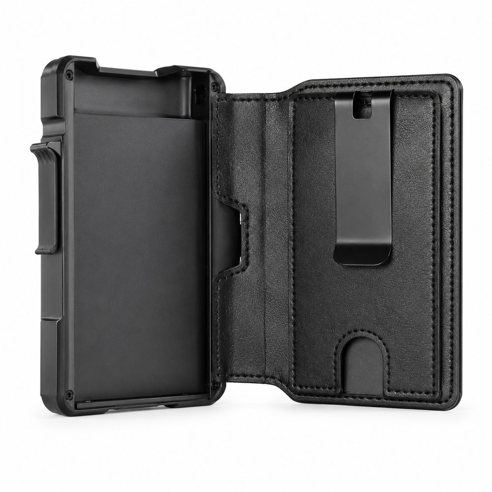 RFID Blocking Pop-Up Metal Wallet with Money Clip