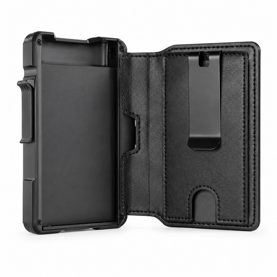 RFID Blocking Pop-Up Metal Wallet with Money Clip