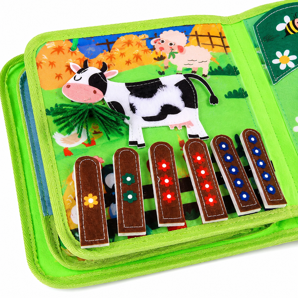 Montessori Farm Busy Book for Toddlers