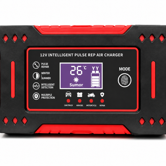 12V 6A Smart Battery Charger with LCD Display