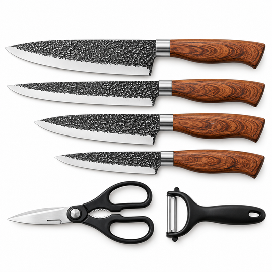 6-Piece Forged Stainless Steel Kitchen Knife Set