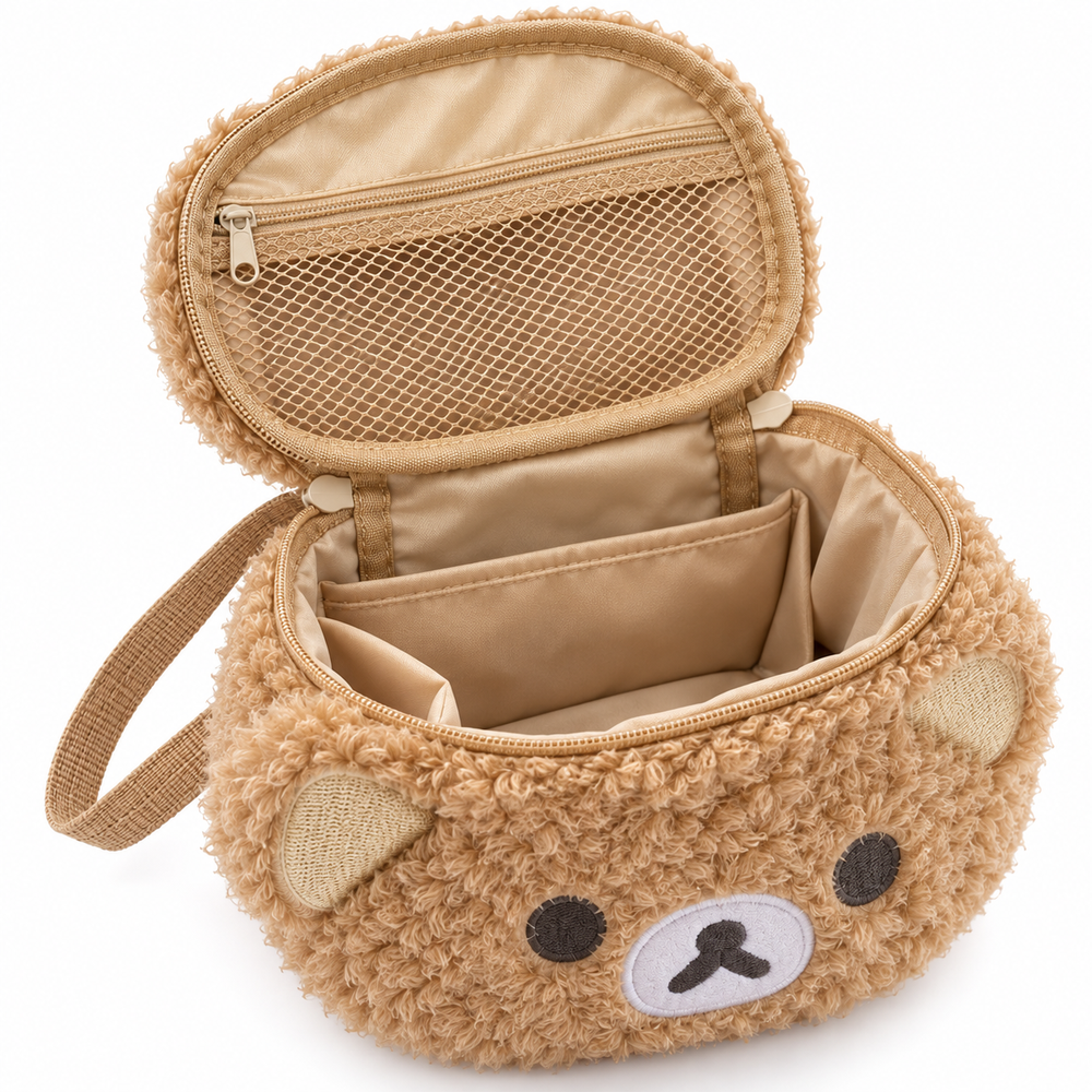 Rilakkuma Plush Bear Makeup & Travel Organizer