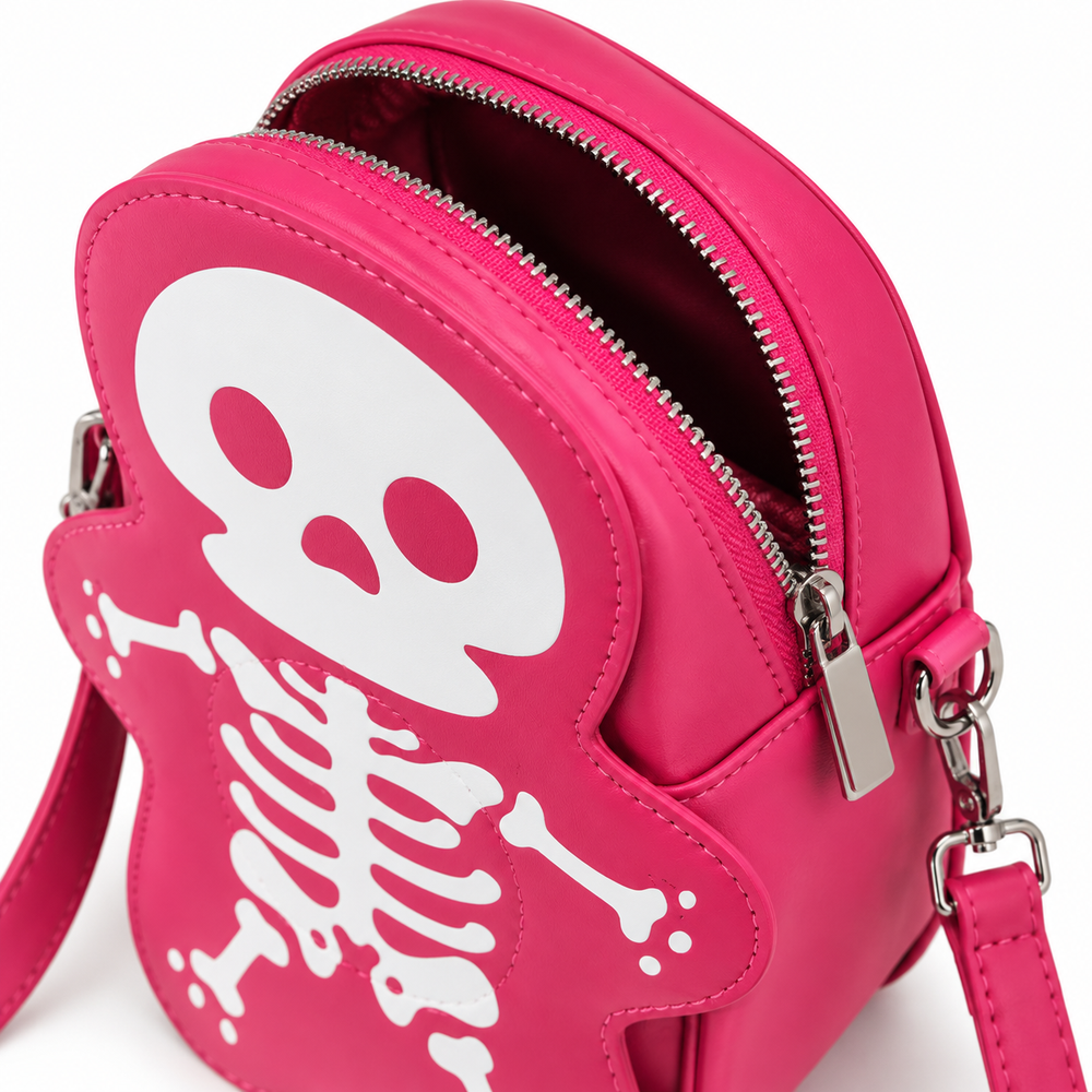 Skeleton Crossbody Bag – Y2K Street Style